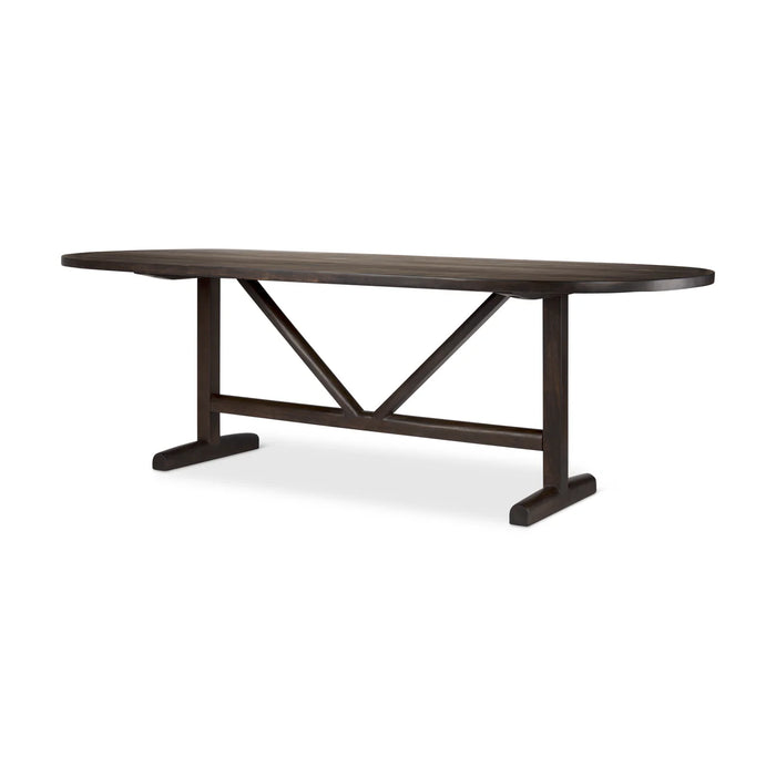 Viktor Dining Table Dark Brown Wood | 94L