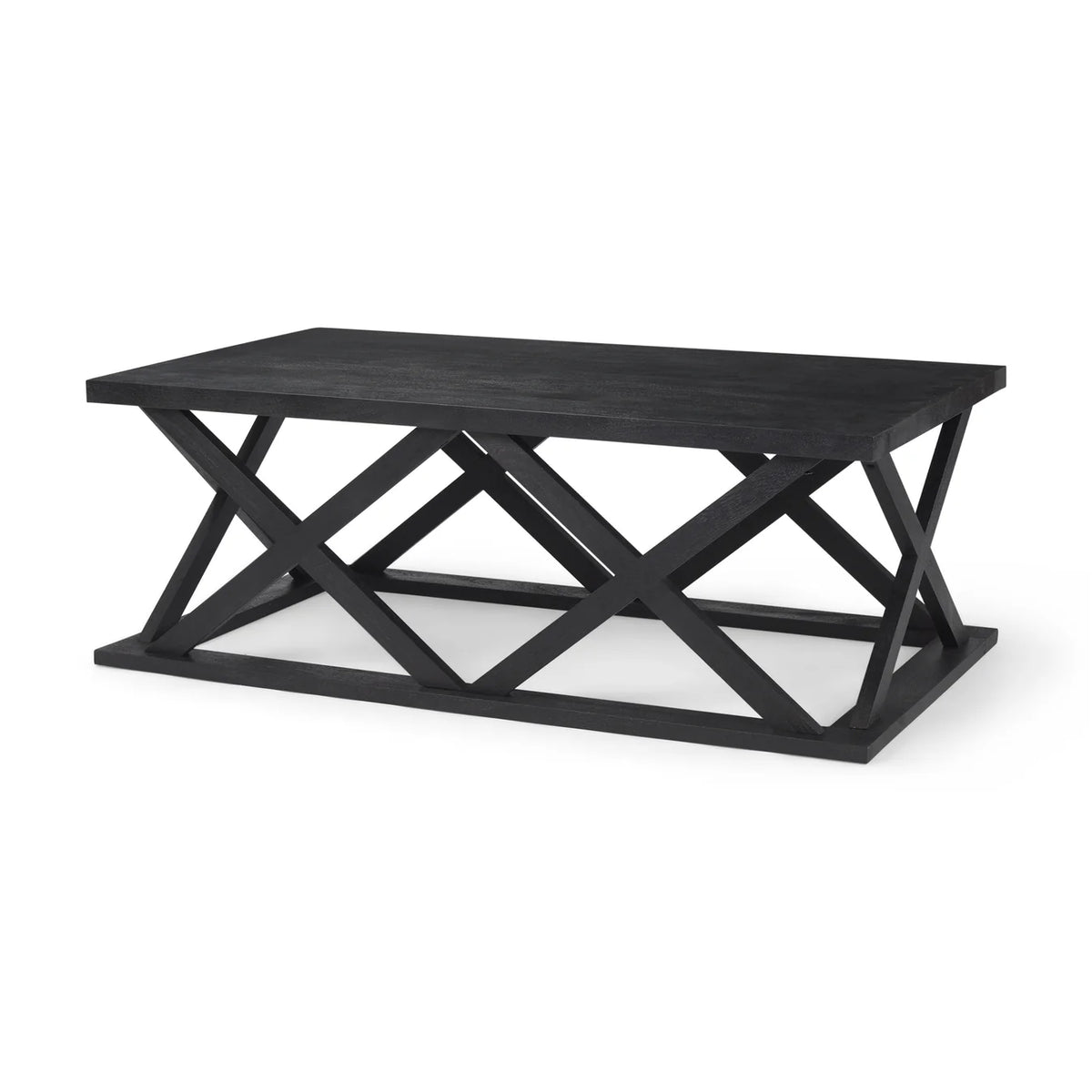 Forsey Rectangular Coffee Table Black Wood