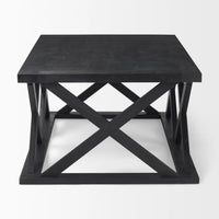 Forsey Rectangular Coffee Table Black Wood