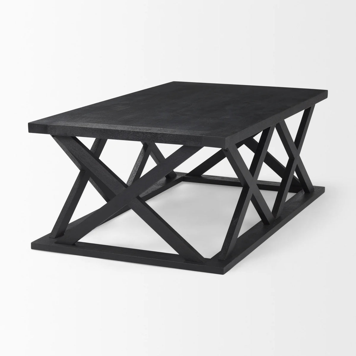 Forsey Rectangular Coffee Table Black Wood