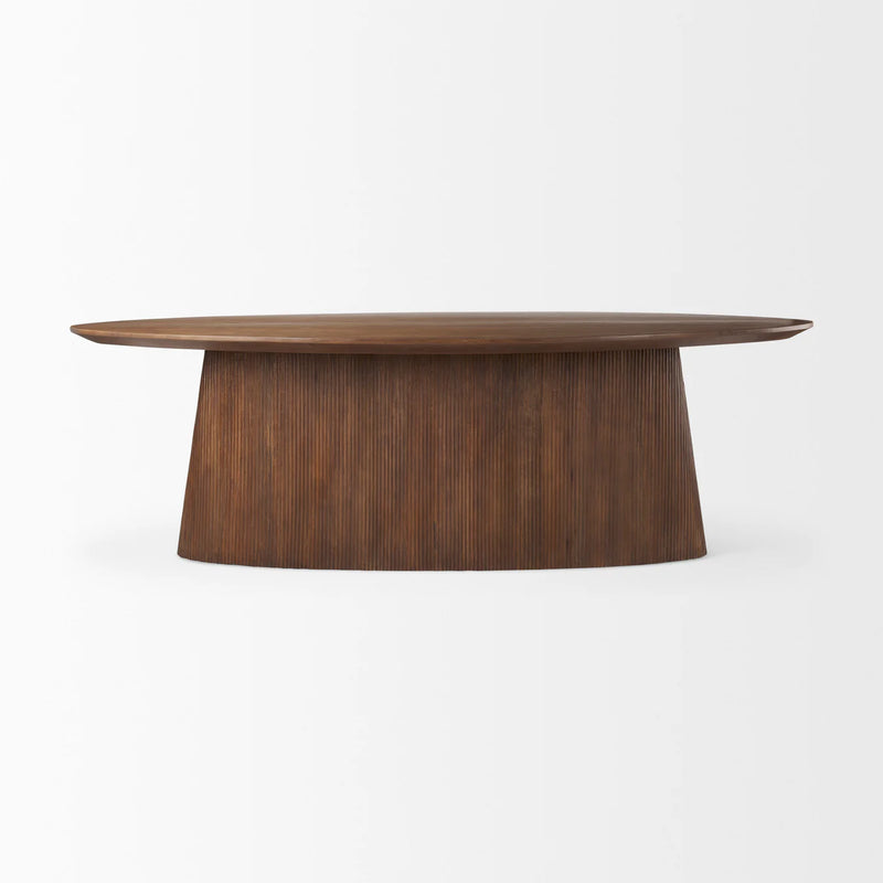 Lance Dining Table Medium Brown Wood