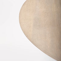 Maxwell Bistro Table Light Wood | Gold Accent