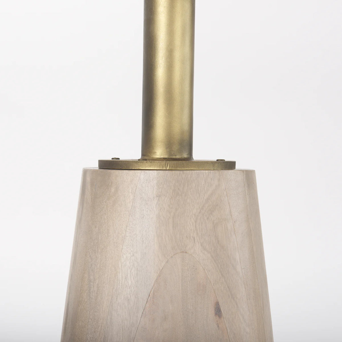 Maxwell Bistro Table Light Wood | Gold Accent