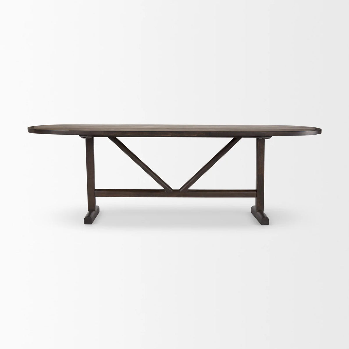 Viktor Dining Table Dark Brown Wood | 94L
