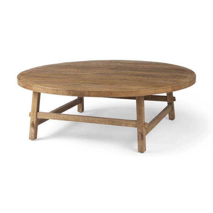 Rosie Coffee Table Medium Brown Wood | 48"