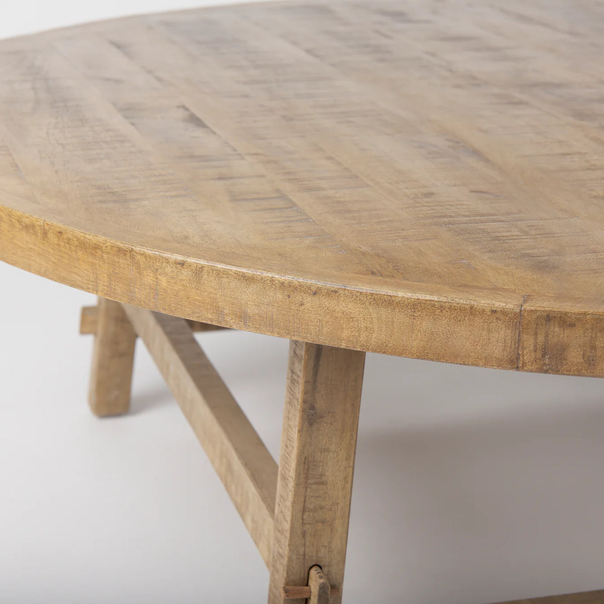 Rosie Coffee Table Medium Brown Wood | 48"