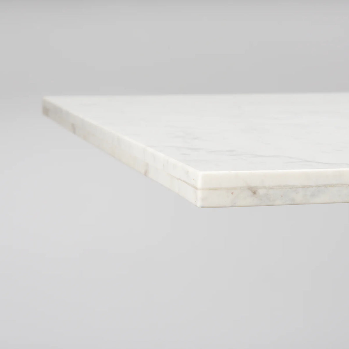 Maxton Dining Table White Marble | Gunmetal