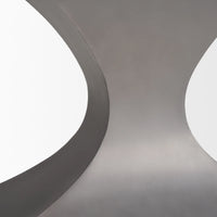 Maxton Dining Table White Marble | Gunmetal