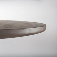 Terra Round Dining Table Dark Brown Wood