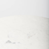 Maxwell Bistro Table White Marble | Blonde Wood