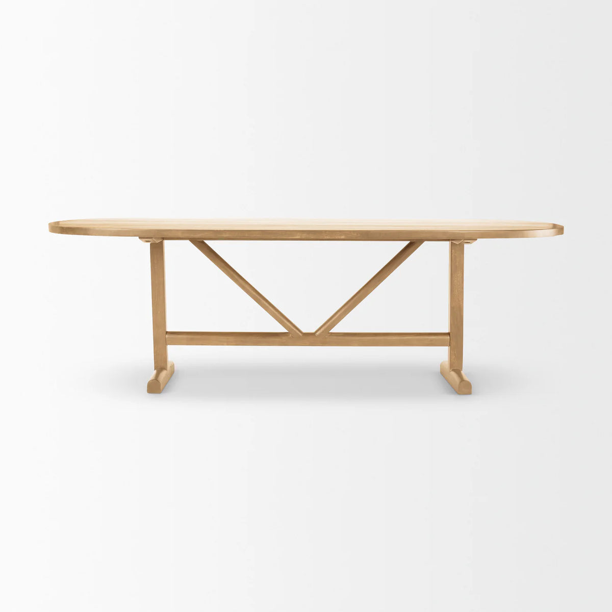 Viktor Dining Table Light Brown Wood | 94L