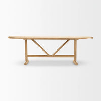 Viktor Dining Table Light Brown Wood | 94L