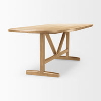 Viktor Dining Table Light Brown Wood | 94L
