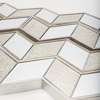 Cheveronna 36x12 Light Brown Wood Frame Mirror