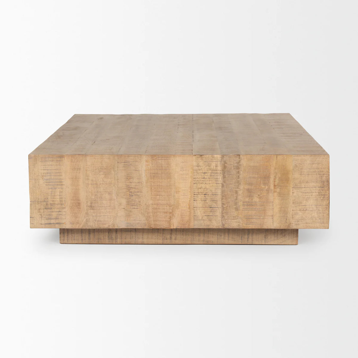 Hayden Coffee Table Light Brown Wood | 48" Square