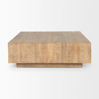Hayden Coffee Table Light Brown Wood | 48" Square