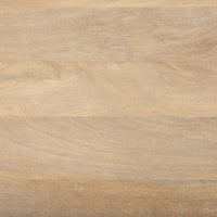 Maxton Dining Table Light Brown Wood | Dark Gunmetal