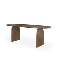 Isla Dining Table Oval | Dark Brown