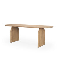 Isla Dining Table Oval | Light Brown