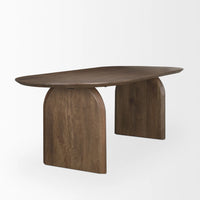 Isla Dining Table Oval | Dark Brown