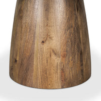 Allyson Dining Table Pink Marble | Medium Brown Wood