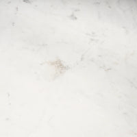 Allyson Dining Table White Marble | Medium Brown Wood