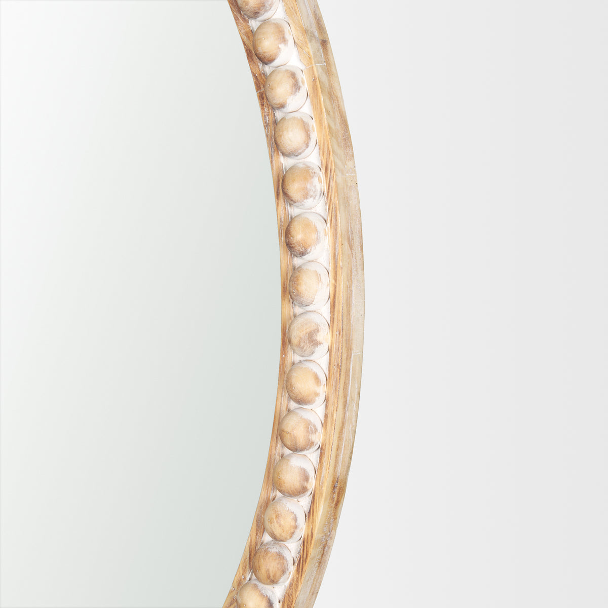 Roan Black Wood Beaded Wall Mirror