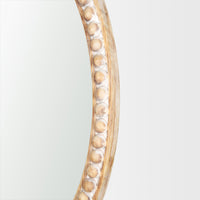 Roan Black Wood Beaded Wall Mirror