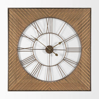 Rondell Wall Clock Gold Metal | Wood
