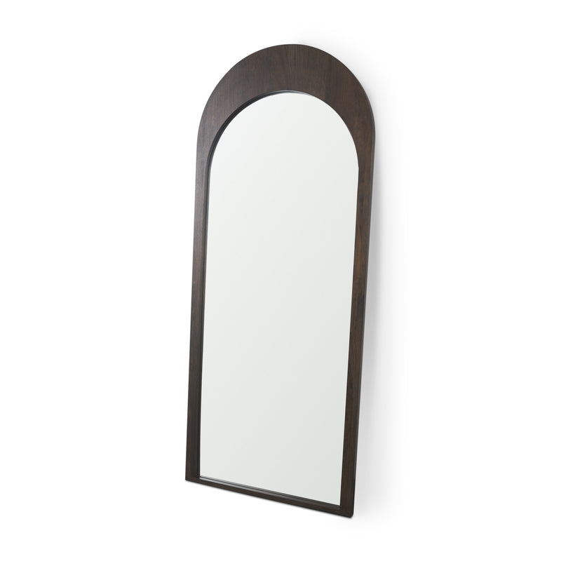 Celeste Wood Arched Floor Mirror