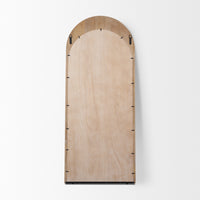 Celeste Wood Arched Floor Mirror
