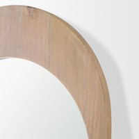 Celeste Wood Arched Floor Mirror