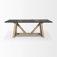 Rialto Dining Table Black | Brown | 84x42
