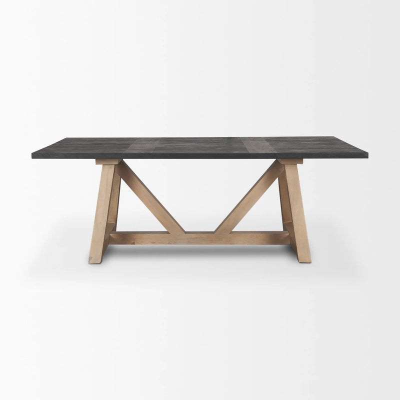 Rialto Dining Table Black | Brown | 84x42