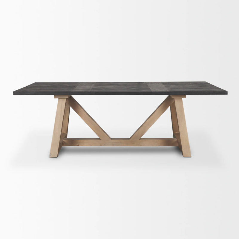 Rialto Dining Table Black | Brown | 96x42