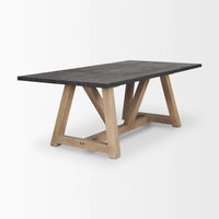 Rialto Dining Table Black | Brown | 96x42