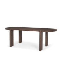 Sohan Dining Table Dark Brown Wood