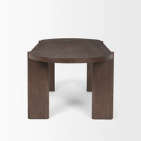 Sohan Dining Table Dark Brown Wood
