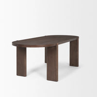 Sohan Dining Table Dark Brown Wood