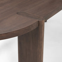 Sohan Dining Table Dark Brown Wood