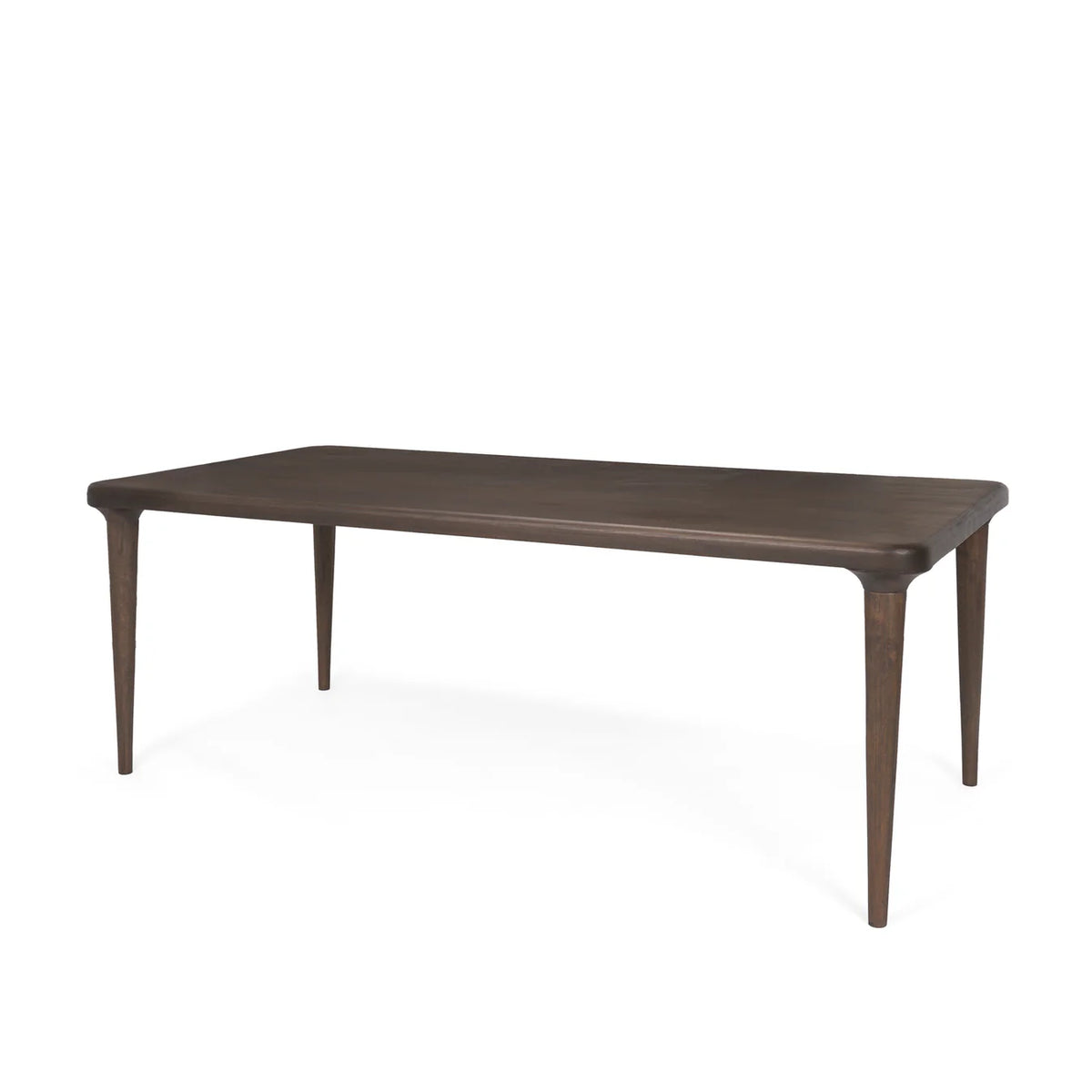 Suvan Dining Table Medium-Dark Brown Wood | 84"
