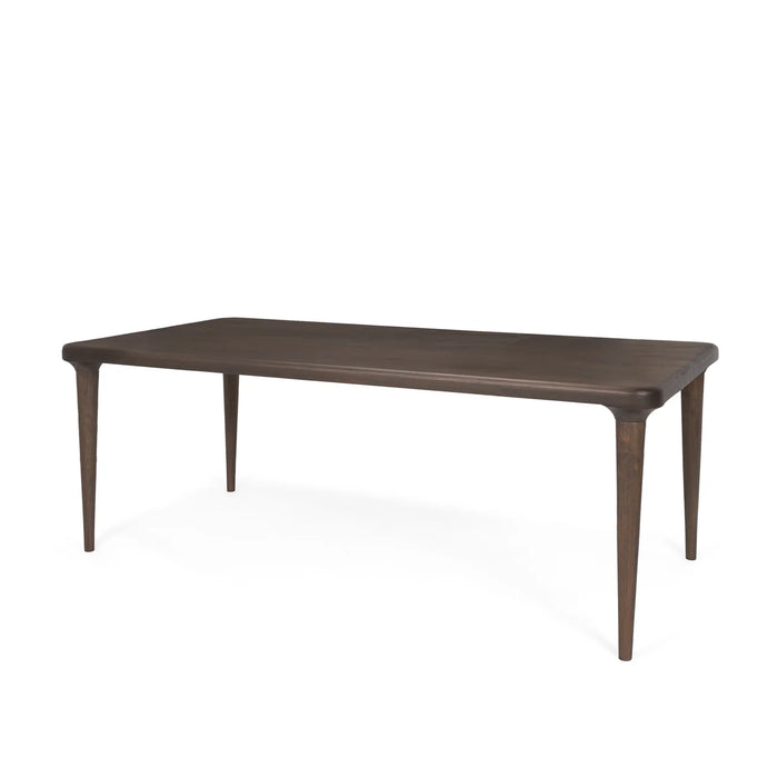 Suvan Dining Table Medium-Dark Brown Wood | 84"