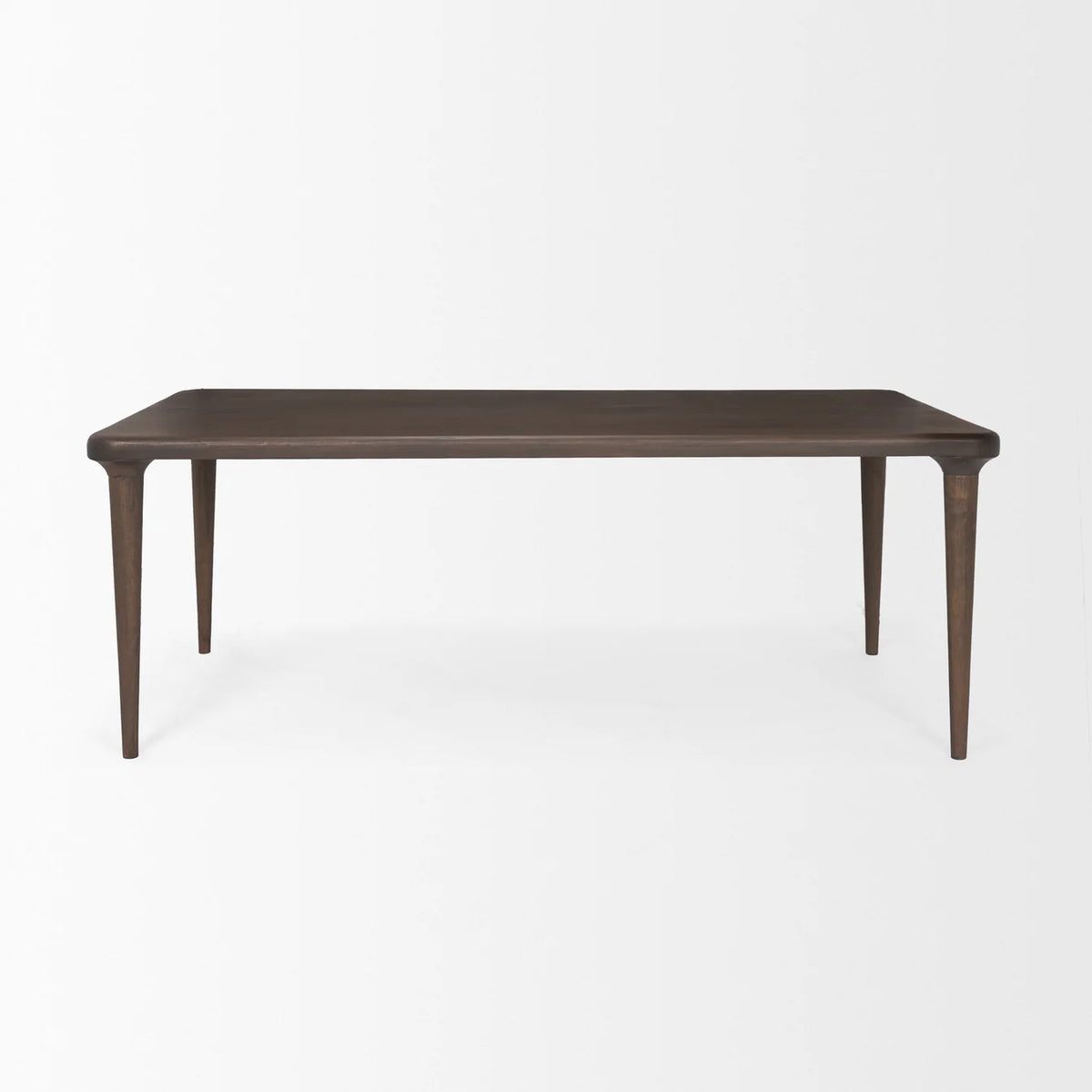 Suvan Dining Table Medium-Dark Brown Wood | 84"