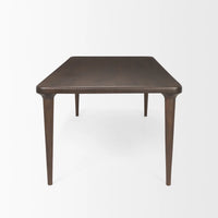Suvan Dining Table Medium-Dark Brown Wood | 84"