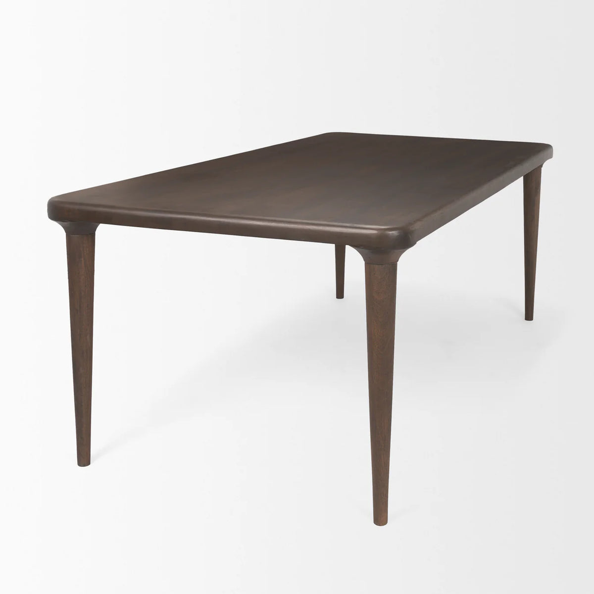 Suvan Dining Table Medium-Dark Brown Wood | 84"