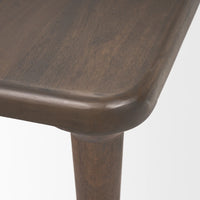 Suvan Dining Table Medium-Dark Brown Wood | 84"
