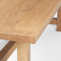 Suke Dining Table Natural Wood | 84"