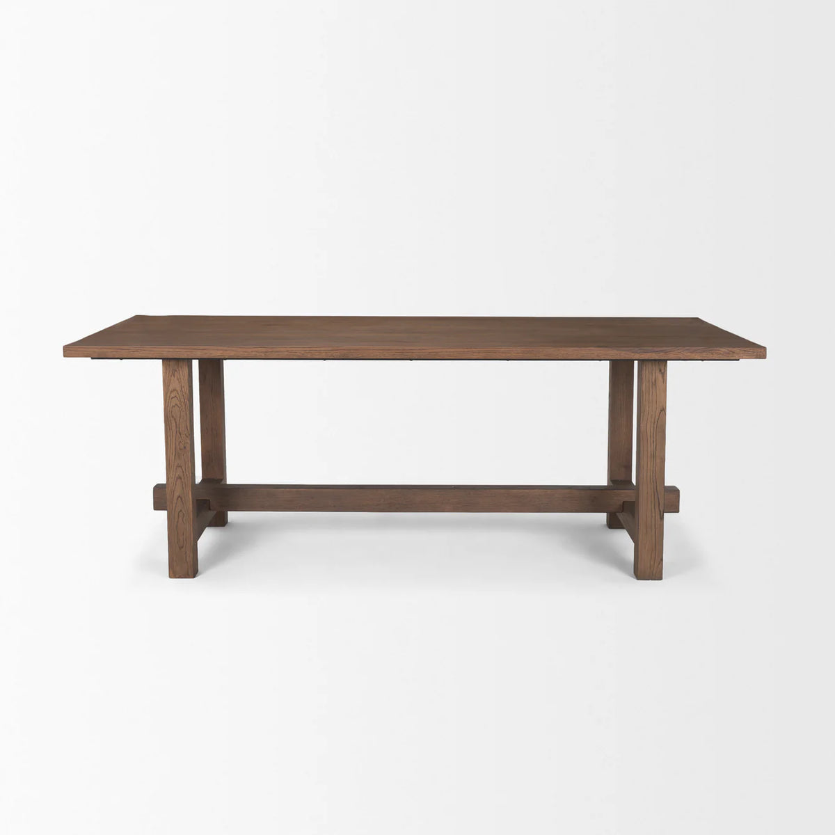 Suke Dining Table Medium Brown Wood | 84"