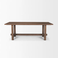 Suke Dining Table Medium Brown Wood | 84"