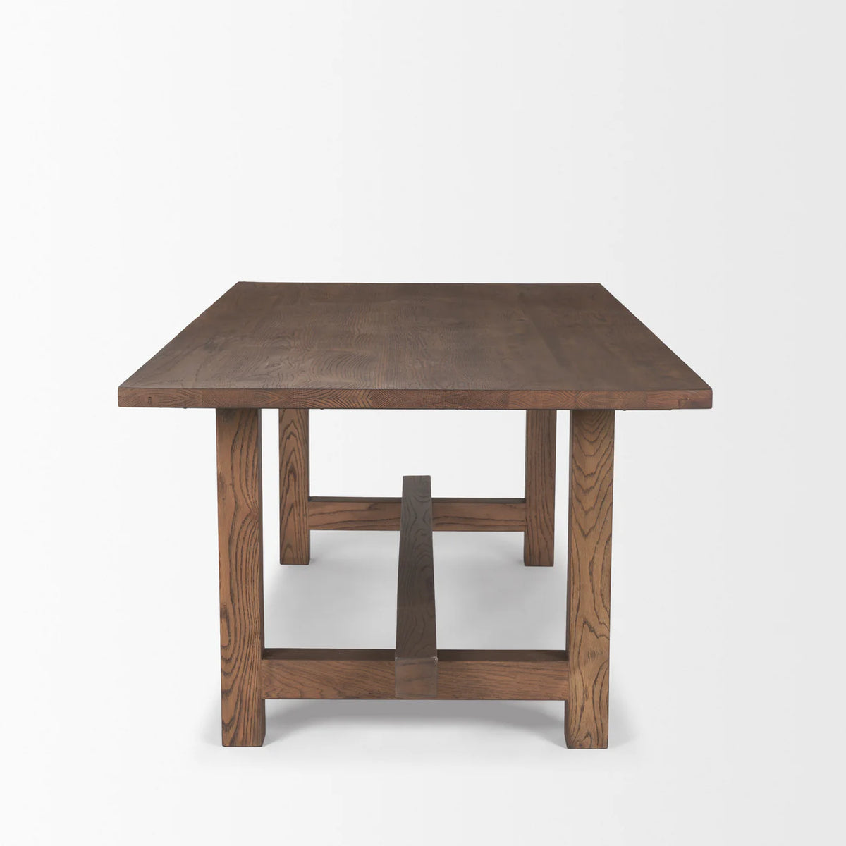 Suke Dining Table Medium Brown Wood | 84"